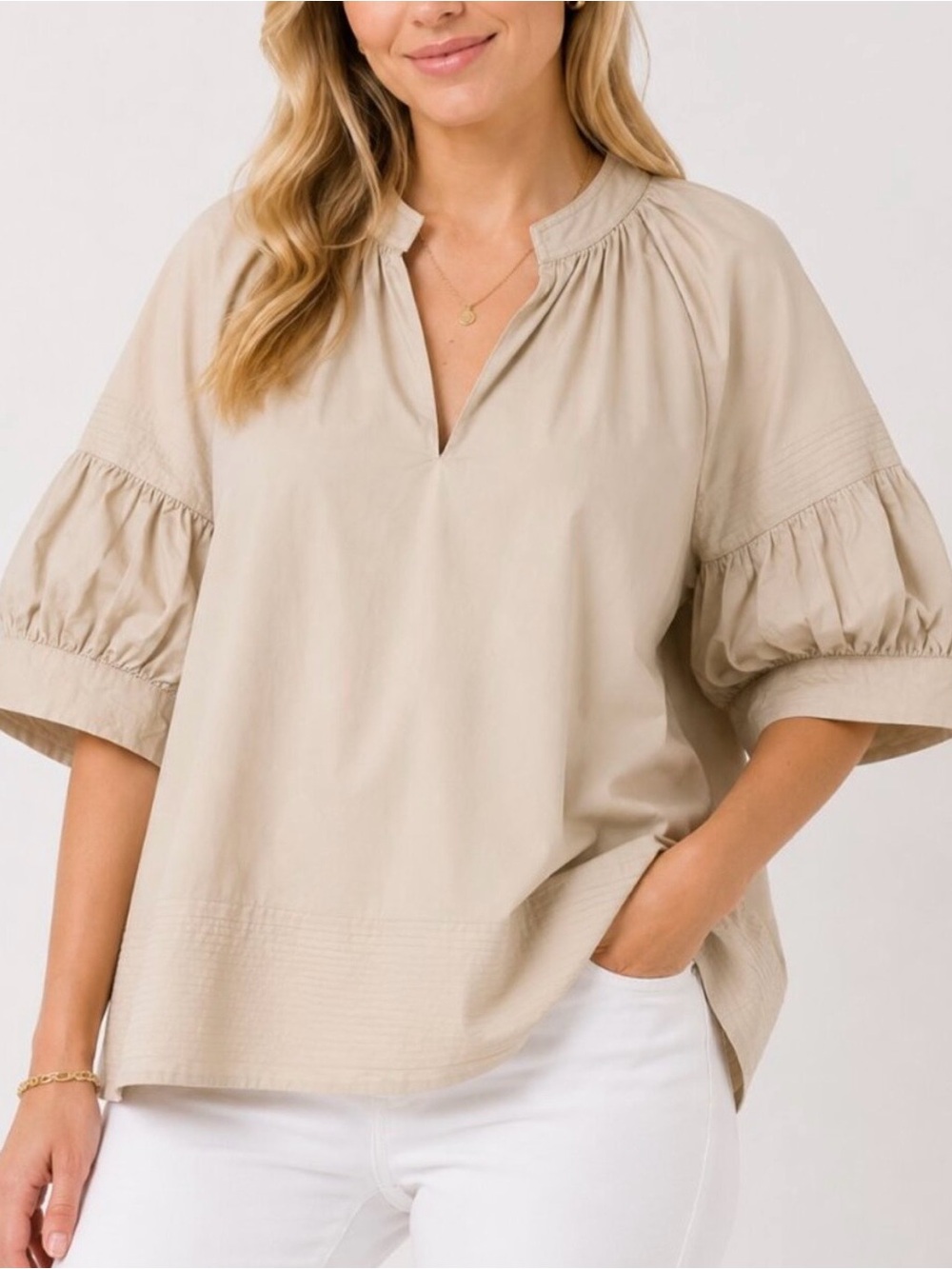 Tuckernuck Ruthie Puff Sleeve Tunic